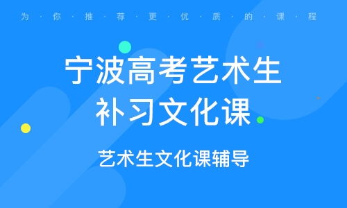 宁波艺术生文化课辅导与科技指导双轨并行